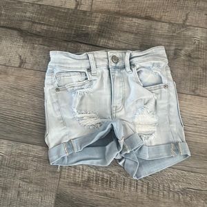 Aeropostale High Rise Midi jean shorts size 000